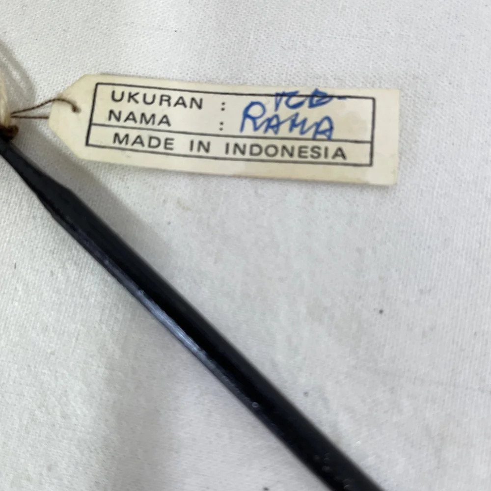 Ukuran Nama Rama Wayang Golek Indonesia Wooden Stick Puppet w/Tag 15.5
